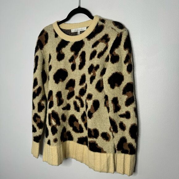 Lovers and Friends Speak Up Sweater in Metallic Leopard Size Small - Picture 3 of 8